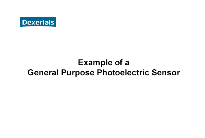 Example of a General Purpose Photoelectric Sensor
