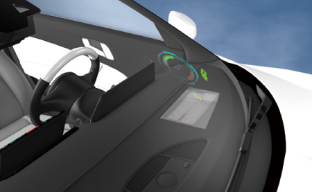 ヘッドアップディスプレイ(HUD)